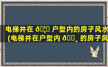 电梯井在 🦉 户型内的房子风水(电梯井在户型内 🕸 的房子风水影响)